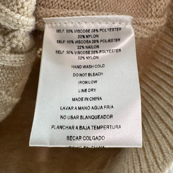 Whiteroom + Cactus Top Women L Tan Knit Vest V-Neck Sleeveless Stretchy Casual - Picture 6 of 7